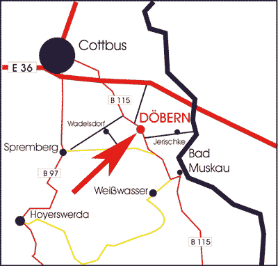 Autobahn
  Cottbus-Forst, Abfahrt B 115 Roggosen